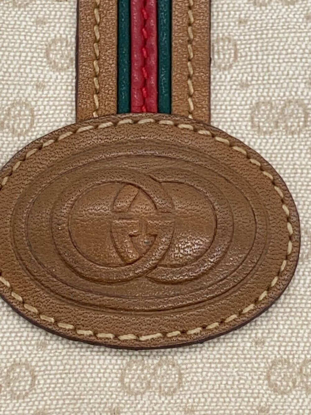 Gucci Sherry Shoulder Bag Beige Tan All over - Picture 5 of 7